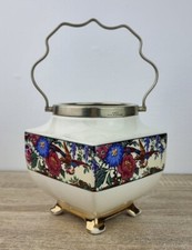 Floral Biscuit Barrel Ceramic