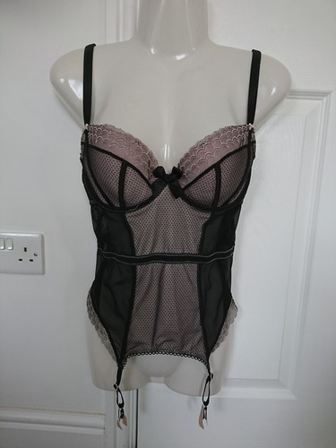 Black semi sheer padded - semi,