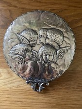 Silver Mirror, Cherubs, James Deakin & Sons, Chester Hallmark, No Handle, 1907