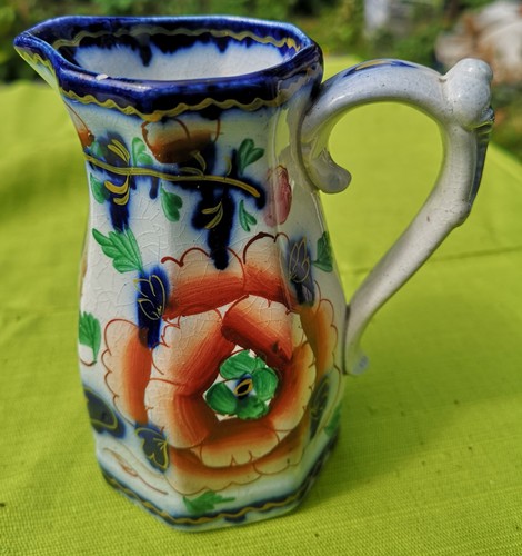 Gaudy welsh jug victorian - welsh, jug.