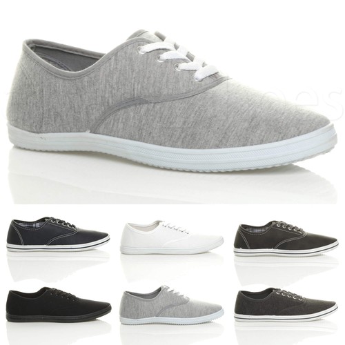 Mens flat canvas trainers - flat,
