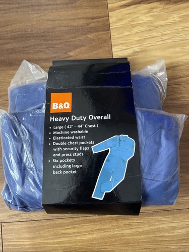Heavy duty blue overalls - b&q,