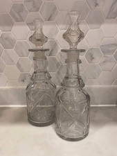 Rare Antique Pair Decanters C