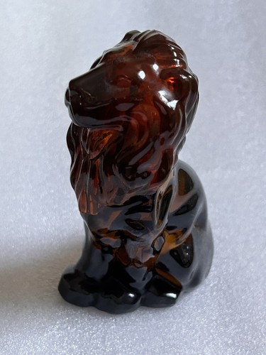 Avon lion glass bottle - avon, vintage