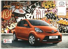 Toyota Aygo 2012-14 UK Market Sales Brochure 1.0 VVT-i + Ice Fire