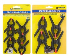 BLACK PLASTIC Spring Clamps CLAMP MARKET STALL TARPAULIN clip grip hold rubber 