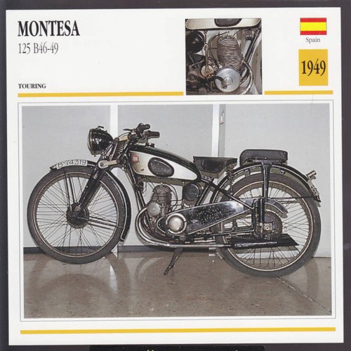 1949 montesa 125cc b46 - 1949, b46-49