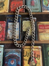 SOLID SILVER GRADUATED ALBERT CHAIN