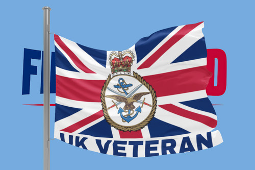 British military veteran flag - british,
