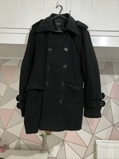 Men’s/ Boys Black Double Breasted Coat… Good Condition