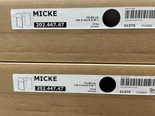 Ikea MICKE Desk, black-brown