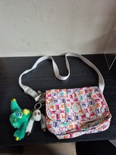 KIPLING BAG CREAM MONKEYS CROSS BODY STRAP SIDE POCKET 2 Monkey Charms (R1)