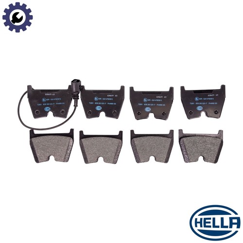 Brake pad set disc - brake, 8db