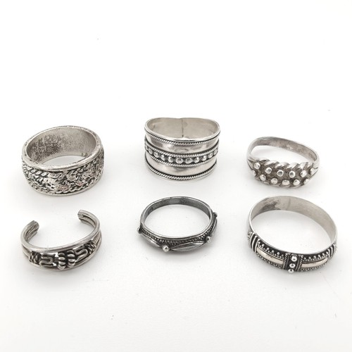 Vintage sterling silver rings - silver,