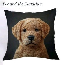 Labrador Retriever Puppy Dog Cushion Cover 45cm x 45cms ~ NOT EMBROIDERED