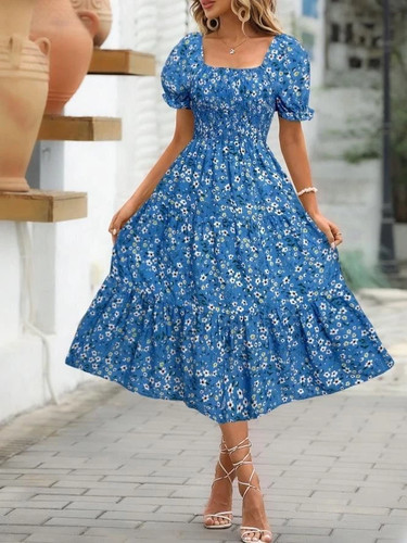 Womens summer boho floral long - womens,