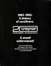 vtg 1983 TRAYNOR AMPS 20TH