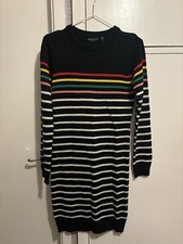 Brave Soul Black Striped Junper Dress Size Small