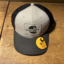 Carhartt Khaki, Cream & Black Logo Graphic Mesh Back Cap One Size