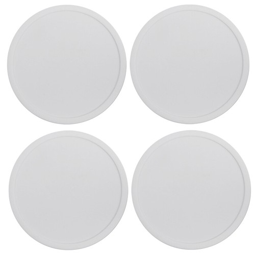 4pc set round black - 4pc, silicone