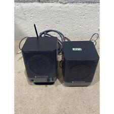 Pair Altec Lansing 221 L & R Speakers Black Wired for Amplified Speaker System