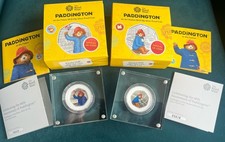 Paddington 2x 2018 50p Silver Proof Coins (At The Station and At The Palace)