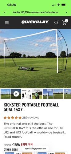 Kickster portable football - kickster,