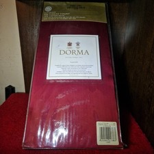 Dorma 350 Thread Count Red Cotton Satin Pleated Valance – Single (90 × 190 × 39