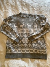 Christmas Jumper Grey Reindeer