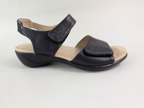 Shoes navy leather riptape - navy,