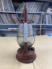 Hot Blast Kerosene Lantern Vintage antique with lift