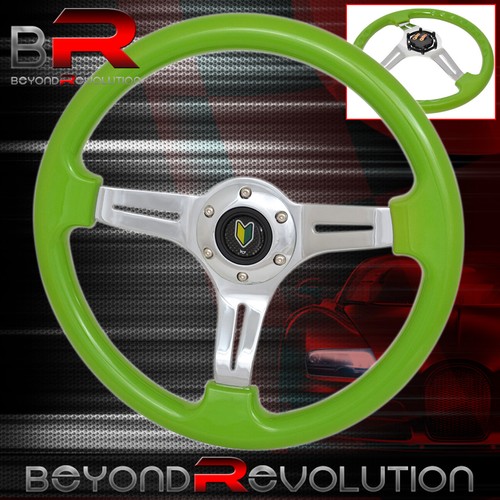 350mm lime green trim silver - lime,