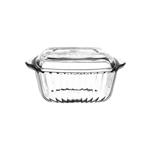 Glass casserole roasting dish - casserole,