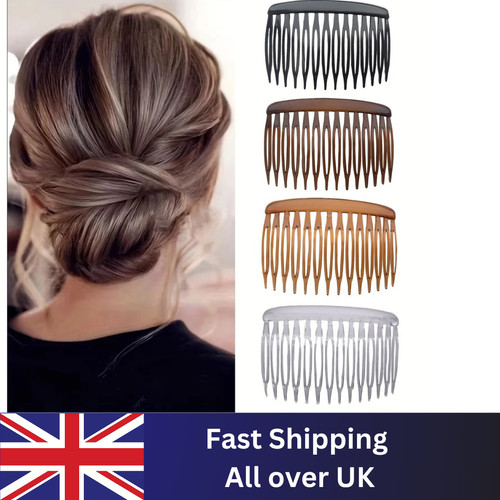 7cm hair combs slides black - 7cm,