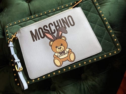 Authentic moschino clutch - moschino,