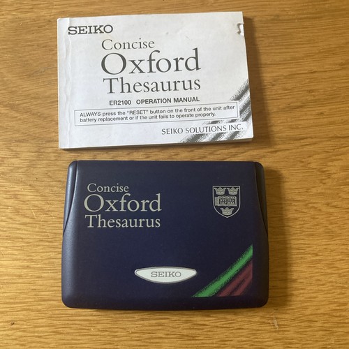 Seiko concise oxford thesaurus - concise,