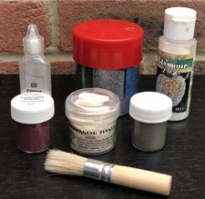 Craft bundle of embossing powder and glitter various colours pre-owned