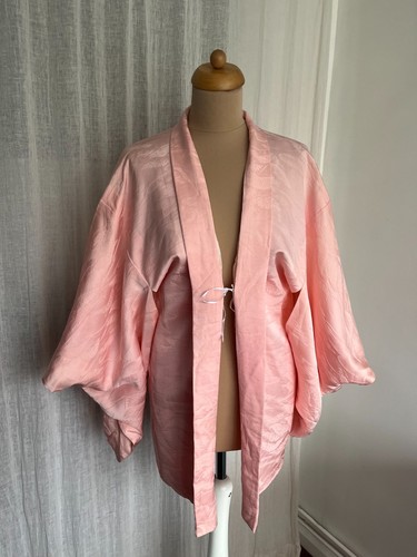 Vintage japanese haori - vintage, pink