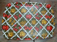 Vintage 1970s Serving Tray Thetford with Fruit Pattern ?????