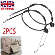 2 PCS Recliner Chair Sofa Handle Cable Couch Release Lever Replacement Cable UK