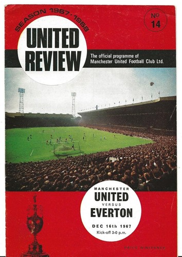 Football programme man utd - utd, v