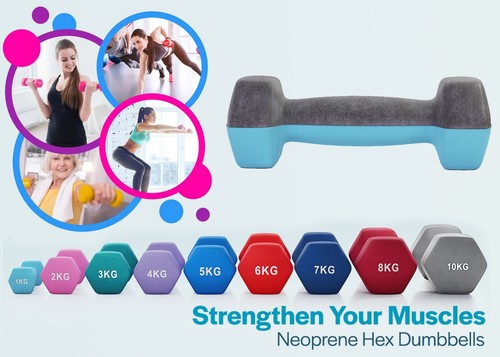 Neoprene hand dumbbells - neoprene,