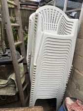 Garden Patio Chairs, White Patio Chairs, Bistro Kettering  54  chairs 