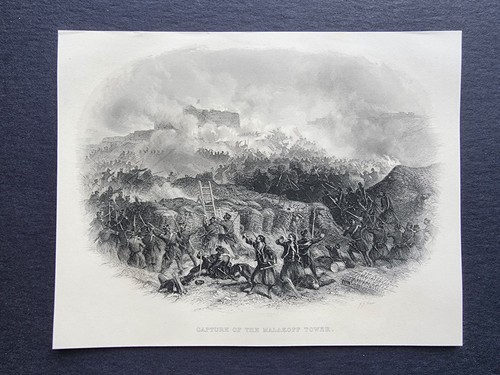 Antique 1857 print battle - –,
