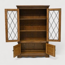 Old Charm Bookcase with Secret Compartment Light Oak FREE Nationwide Delivery