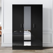 3 Door Wardrobe High Gloss