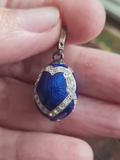 silver enamelled egg pendant beautiful enamels