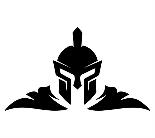Spartan warrior vinyl decal - warrior,