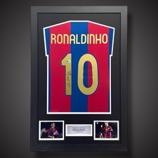 Ronaldinho Hand Signed