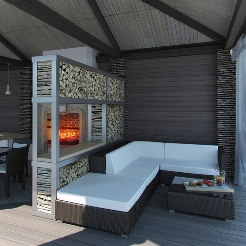 Grey composite decking - grey, boards